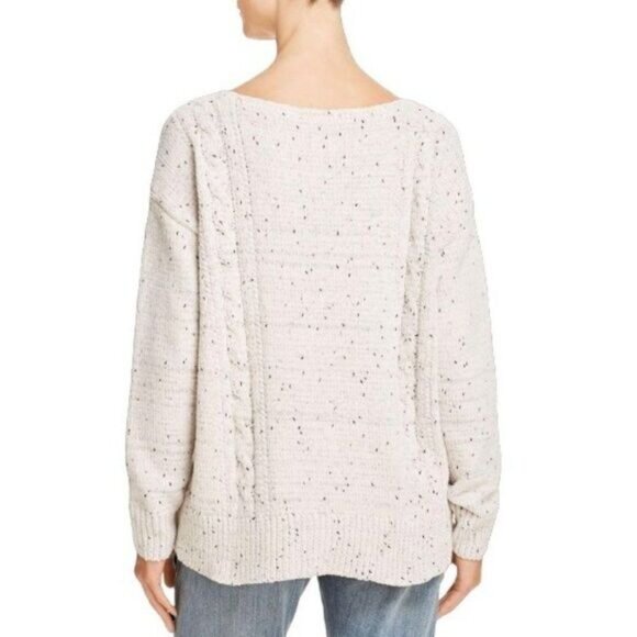 Aqua Women Pullover Super‎ Soft Sweater Cable-Knit Chenille Top Small NWT - Picture 2 of 6